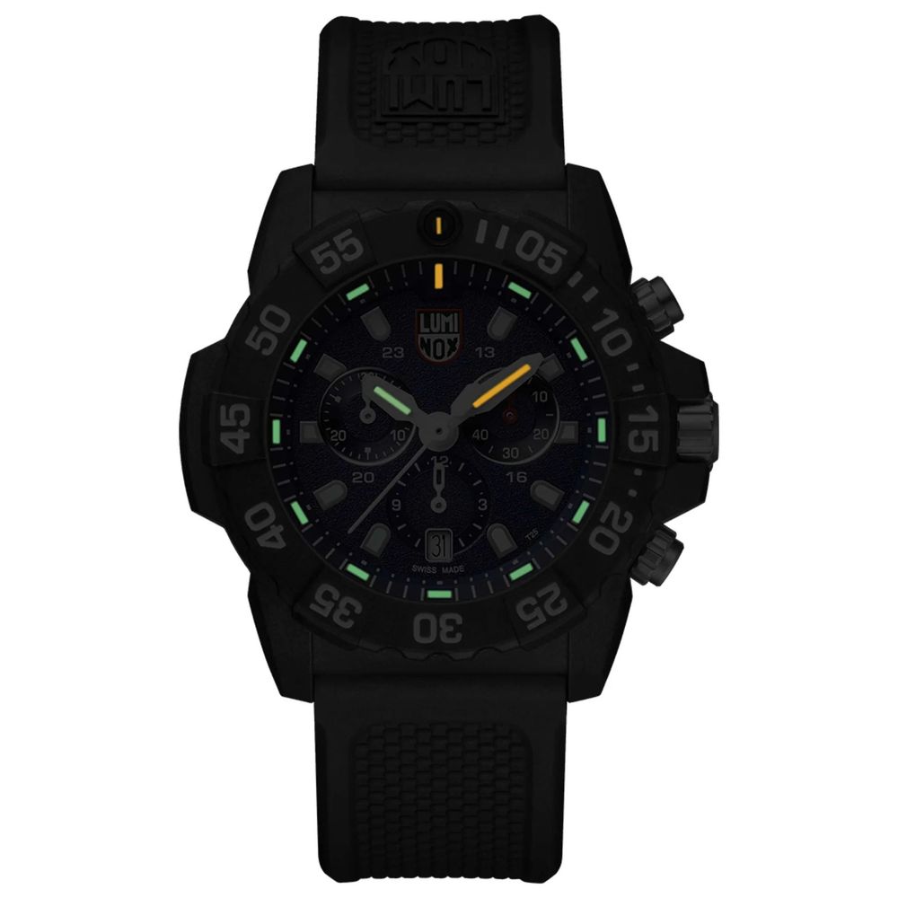 Luminox Zwart Rubberen Sport Horloge