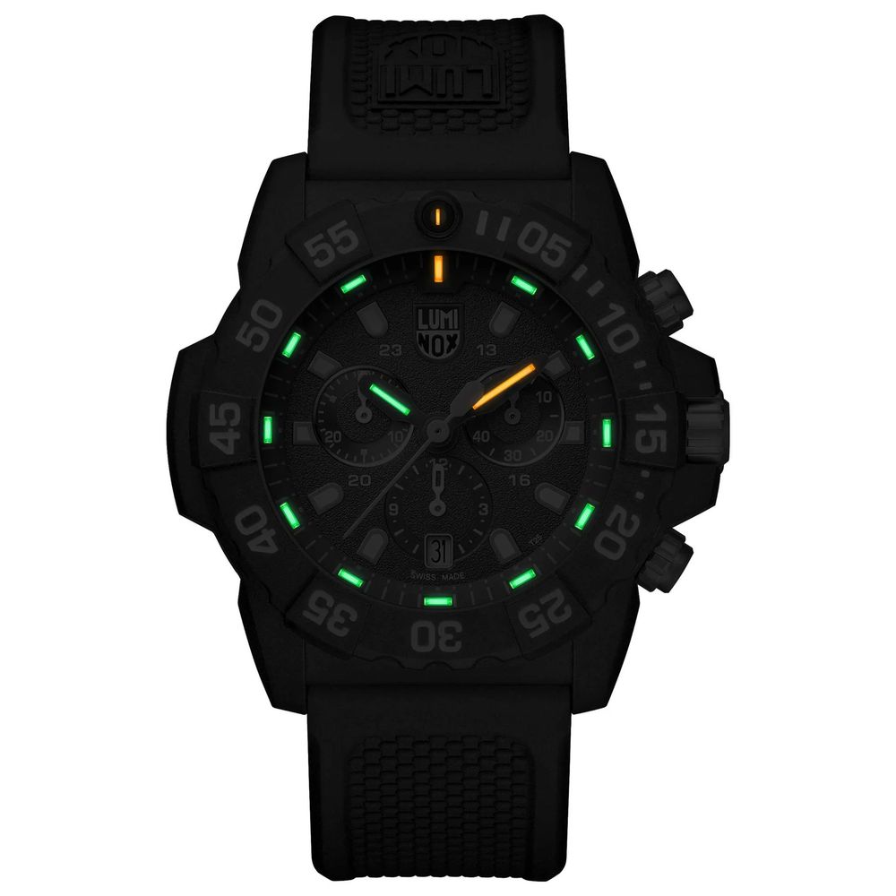 Luminox Zwart Rubberen Sport Horloge