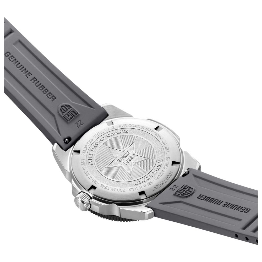 Luminox Grijs Rubberen Sport Horloge
