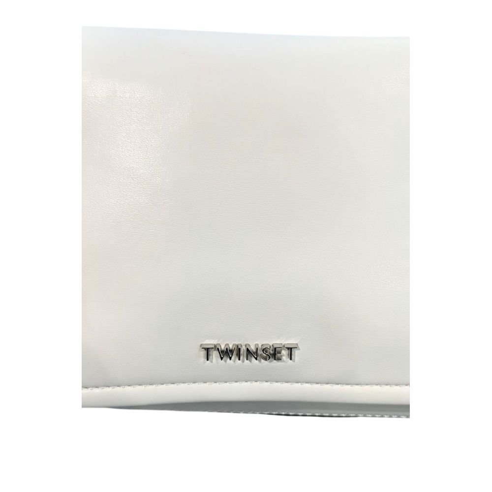Twinset White PU Women's Shoulder Bag