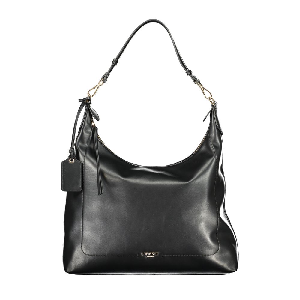 Twinset Black Polyurethane Women's Hobo Bag