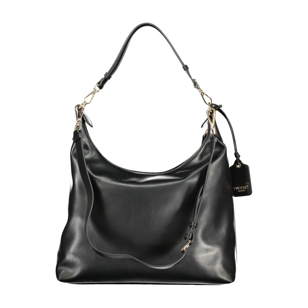 Twinset Black Polyurethane Women's Hobo Bag