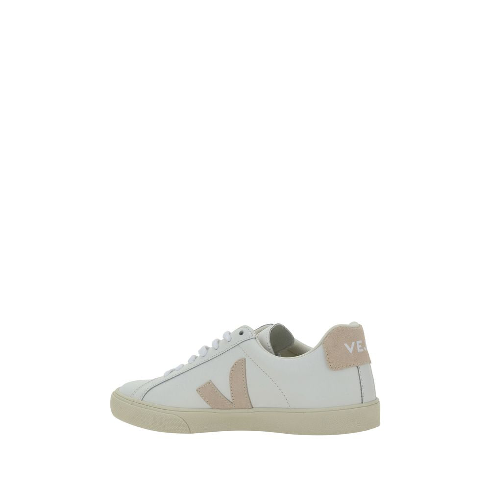 Veja Witte Kalfsleren Bos Taurus Lage Sneakers