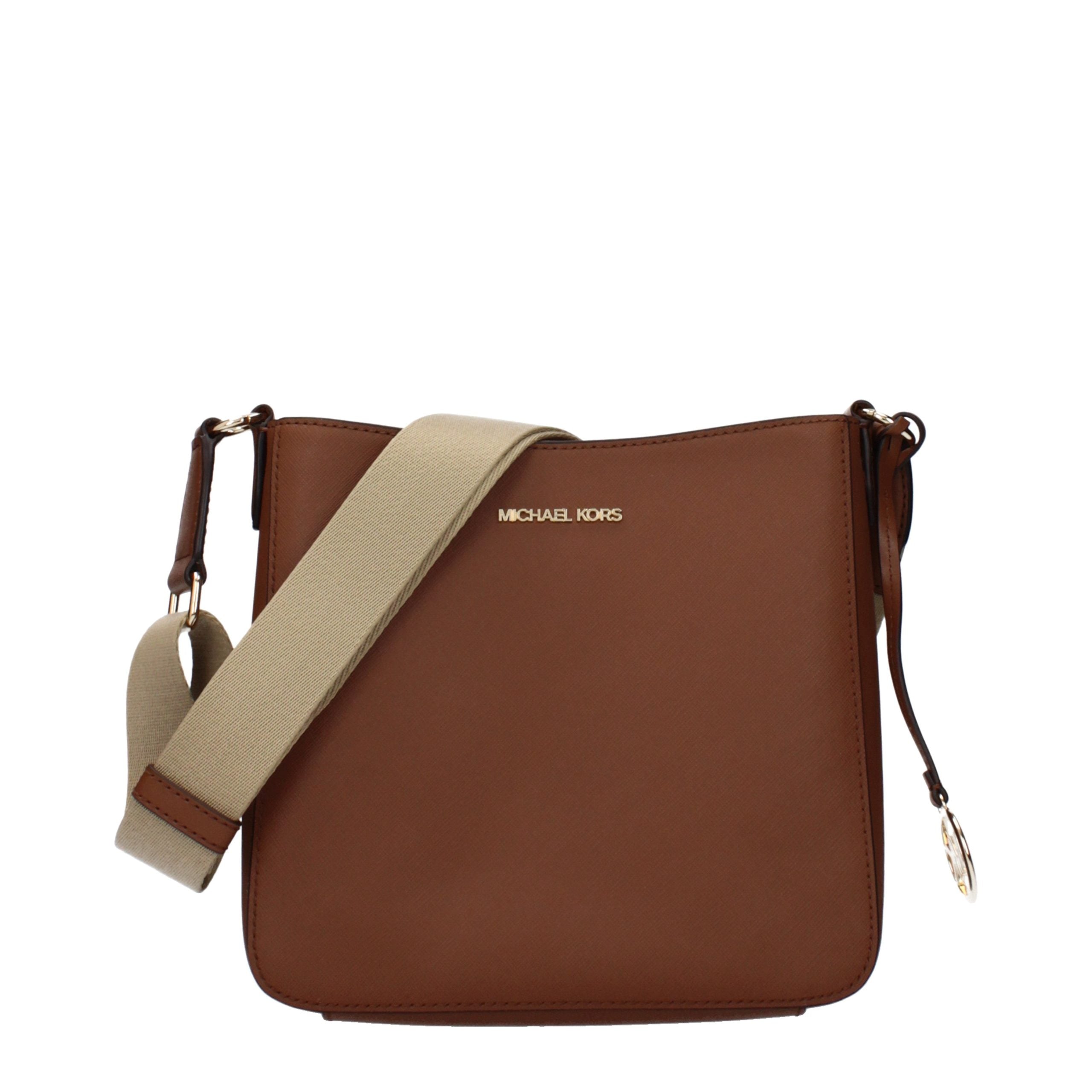 Sac à bandoulière en cuir marron Michael Kors