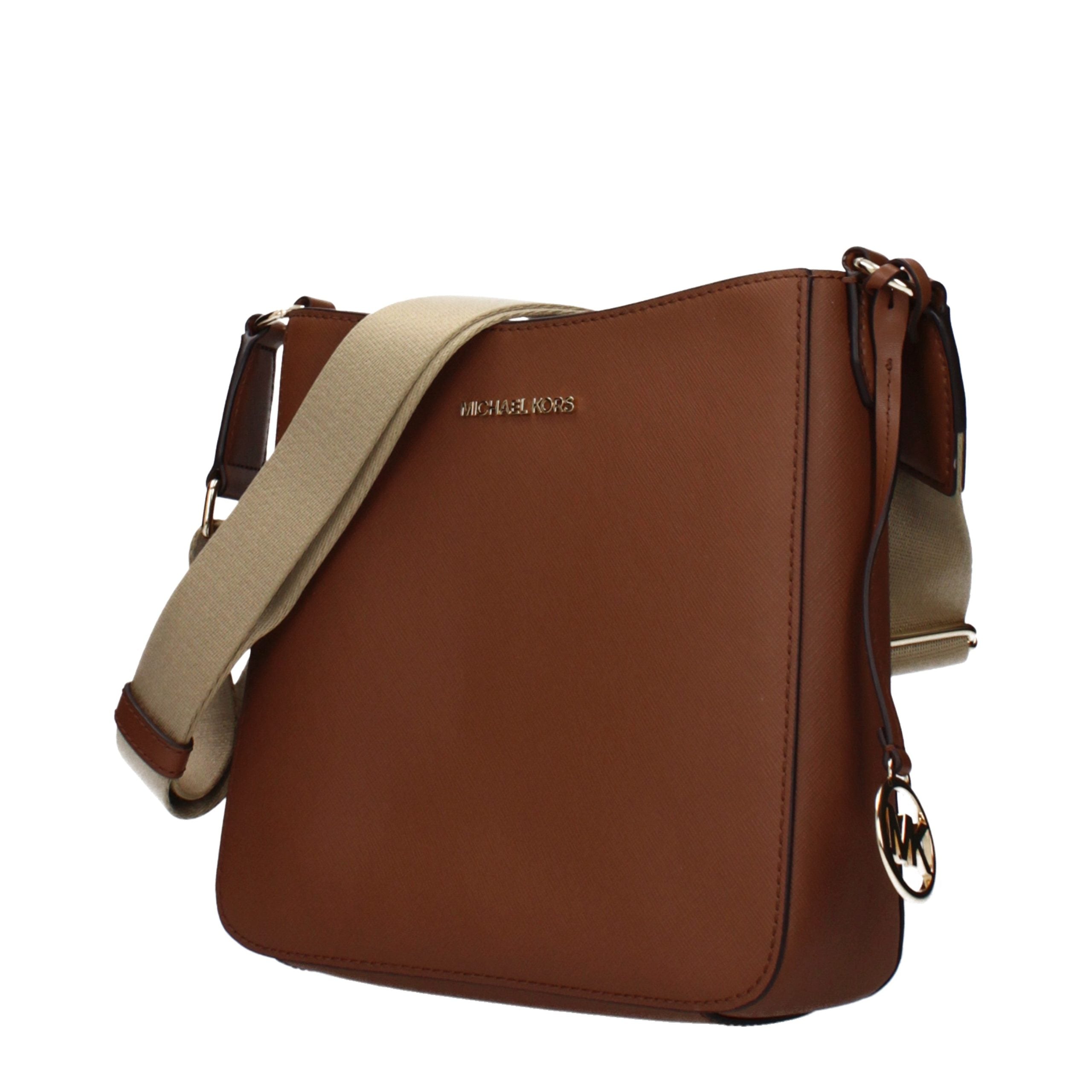 Sac à bandoulière en cuir marron Michael Kors