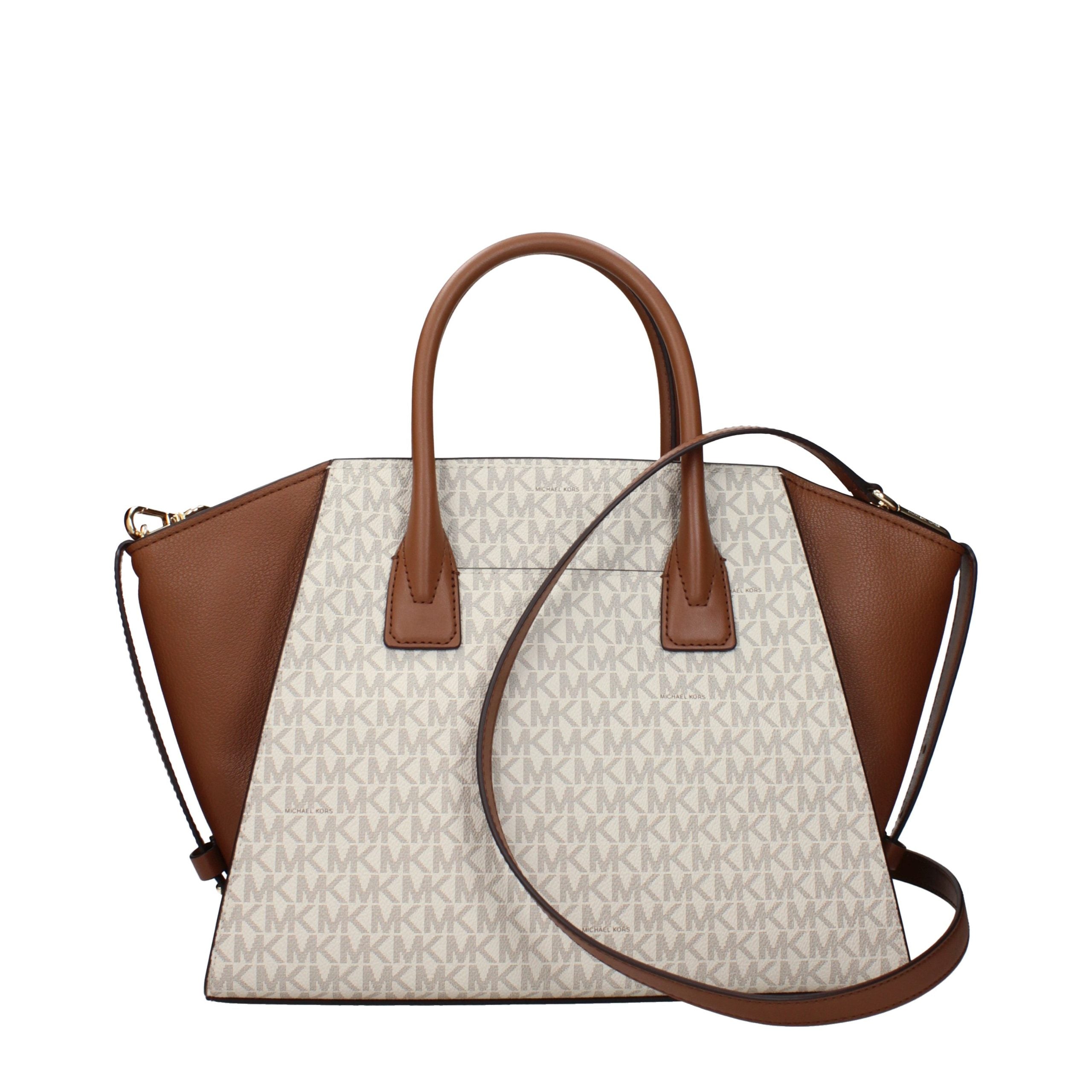 Michael Kors beige stoffen handtas