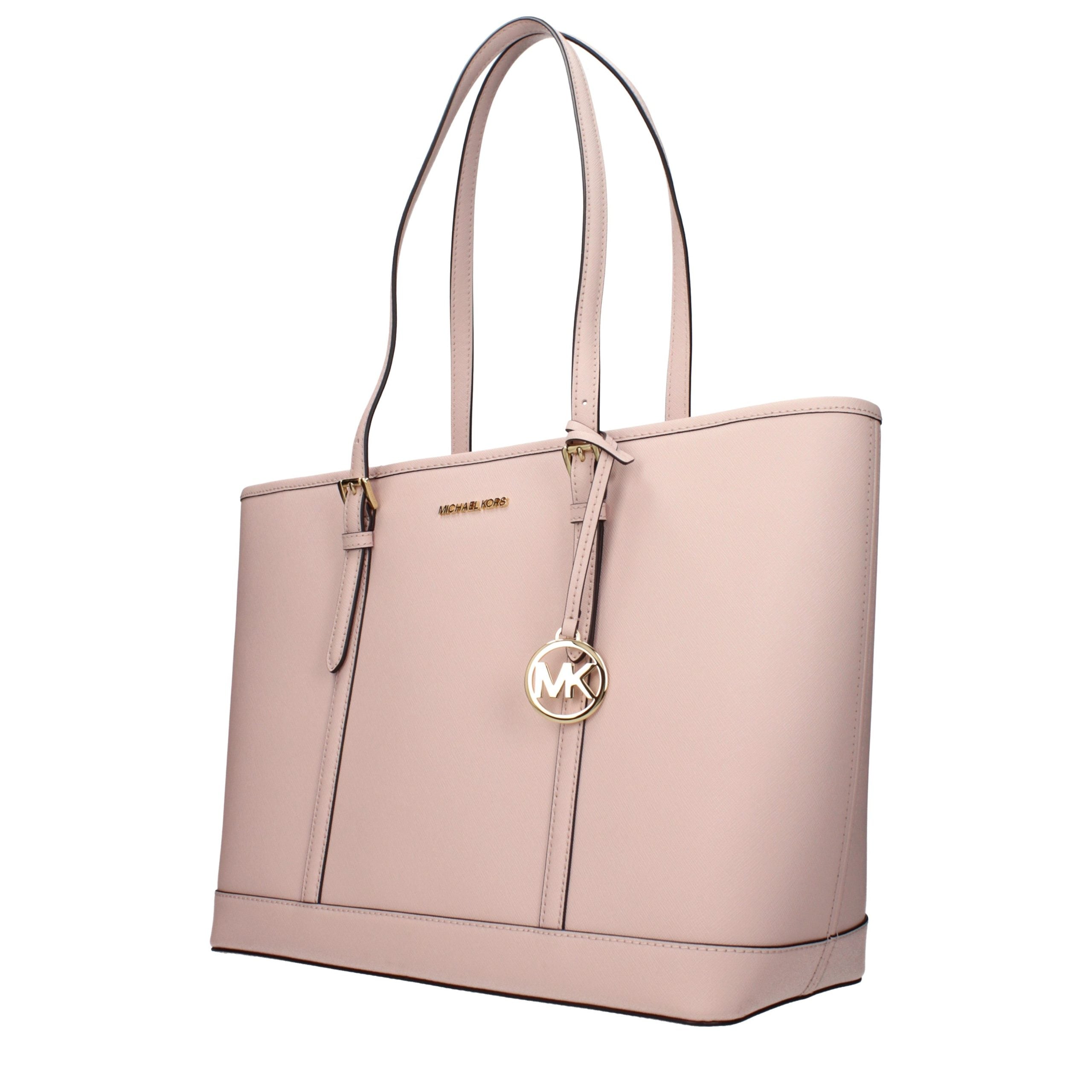 Sac à bandoulière en cuir rose Michael Kors