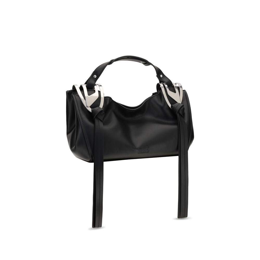 Diesel Sac à main en cuir de veau noir Bos Taurus
