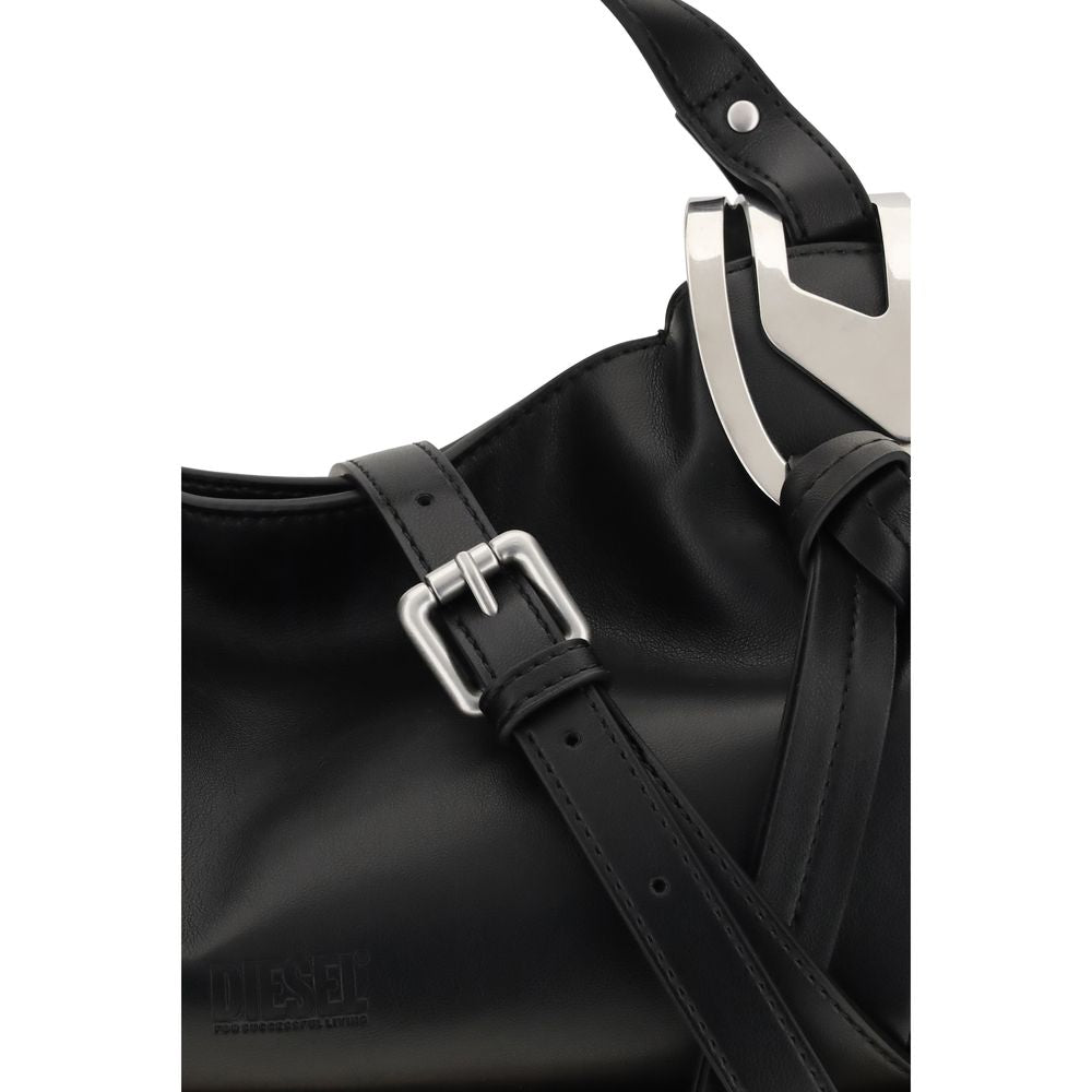 Diesel Sac à main en cuir de veau noir Bos Taurus