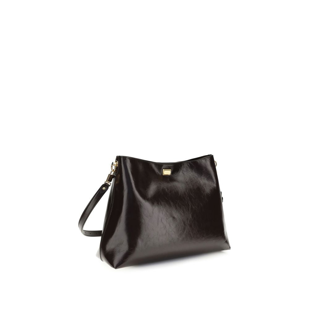 Dolce & Gabbana Bruin Kalfsleer Bos Taurus Schoudertas