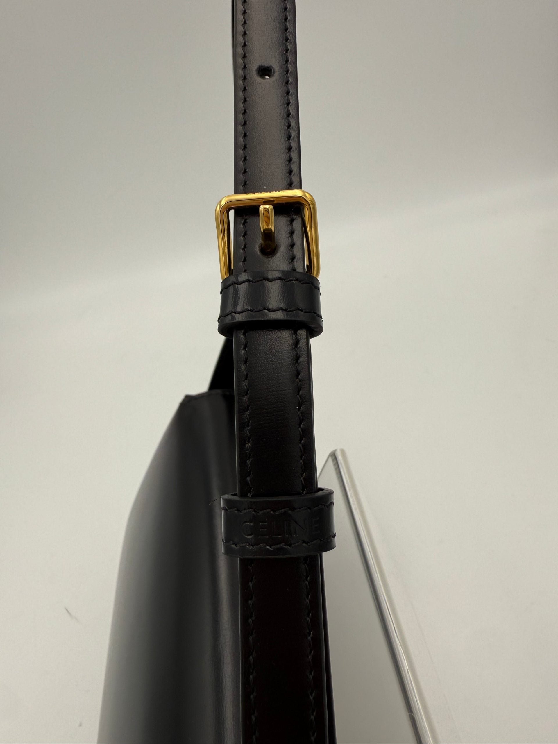Celine CELINE CLAUDE TRIOMPHE Black Handbag