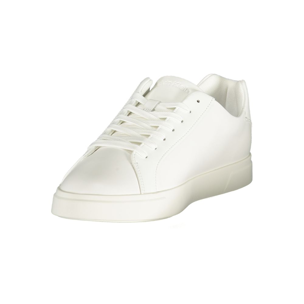 Calvin Klein White Polyurethane Men's Sneaker