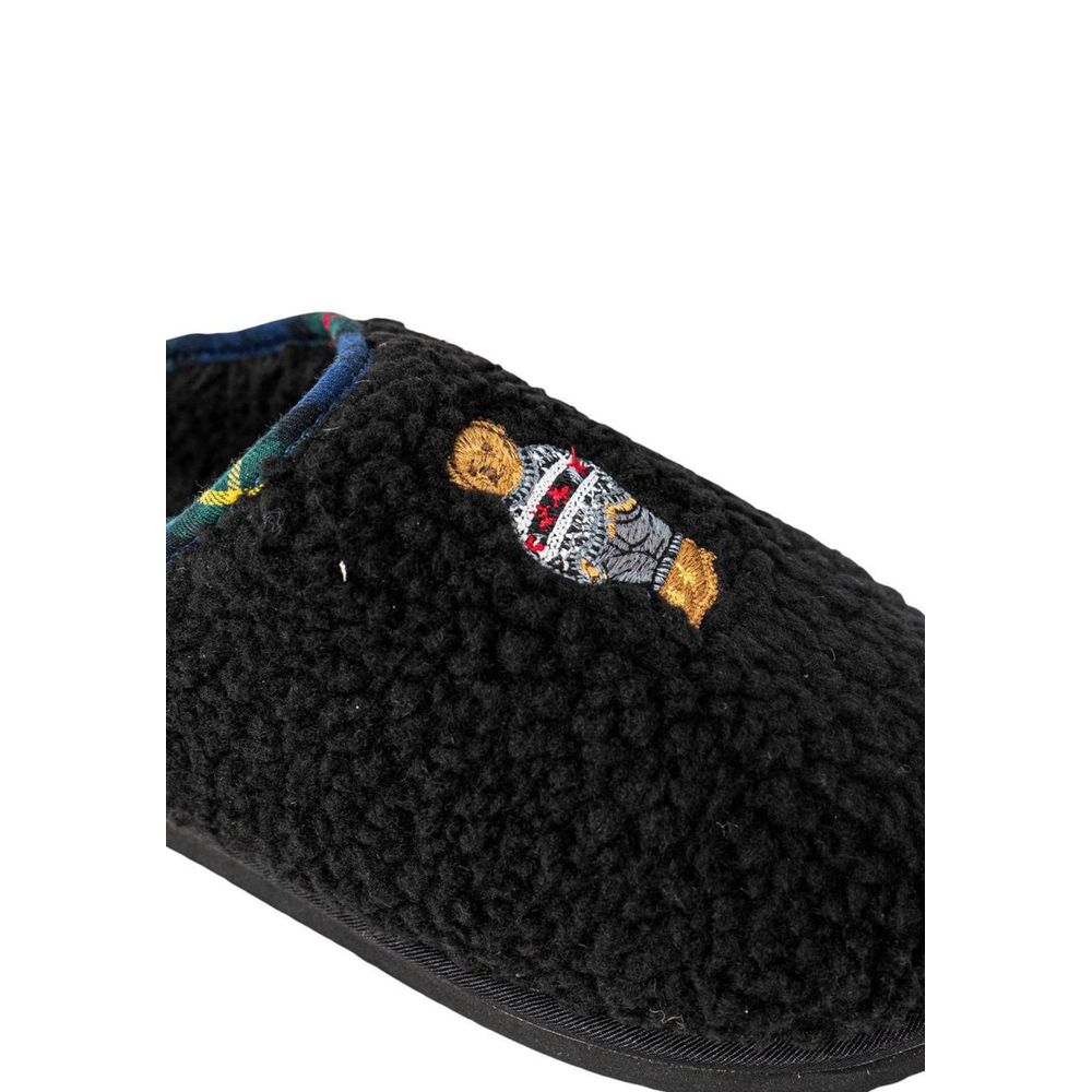 Ralph Lauren Zwarte Katoenen Pantoffels