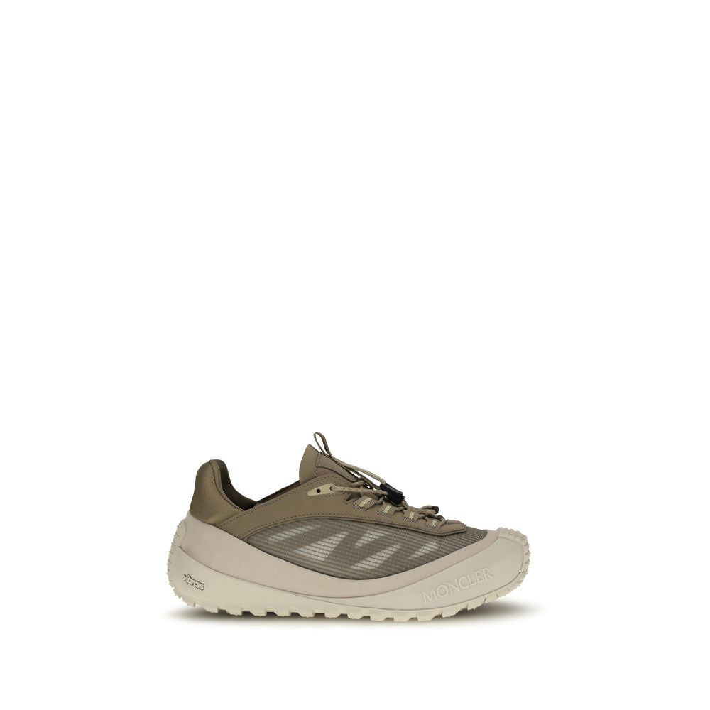 Moncler Grey Polyester Athletic Sneakers