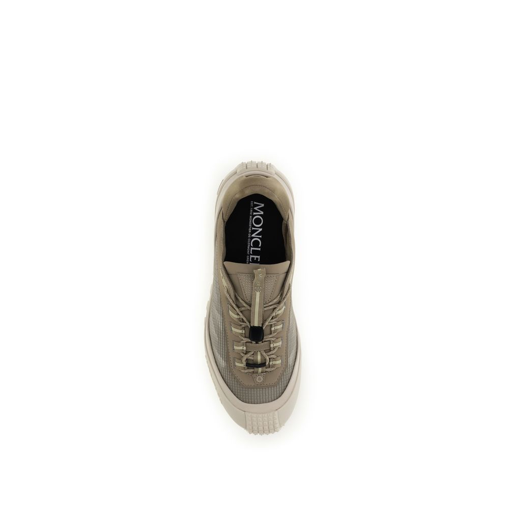 Moncler Grey Polyester Athletic Sneakers