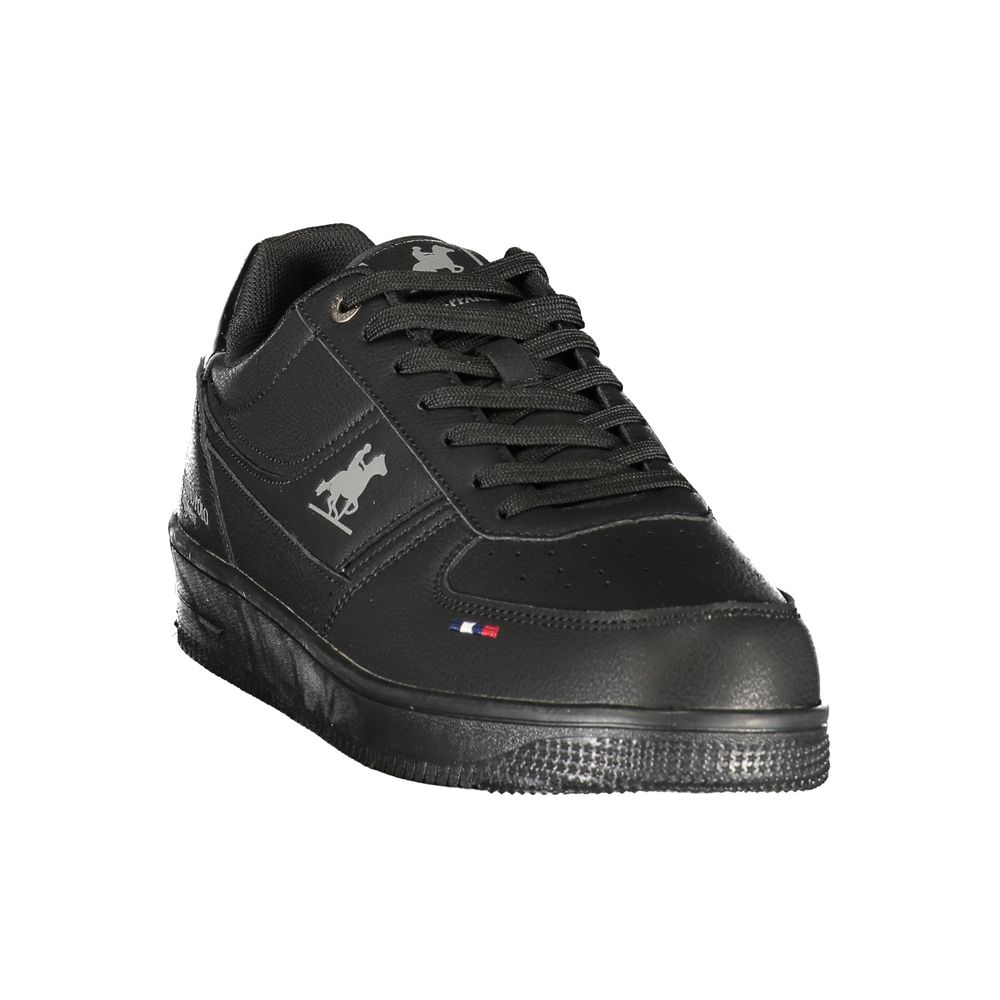 U.S. Grand Polo Zwarte Polyurethaan Herensneaker