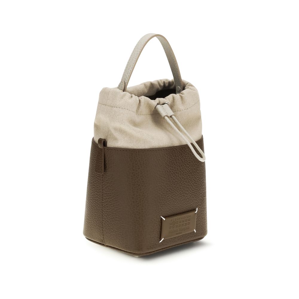 Maison Margiela Bruine Kalfsleren Bos Taurus Backet Bag