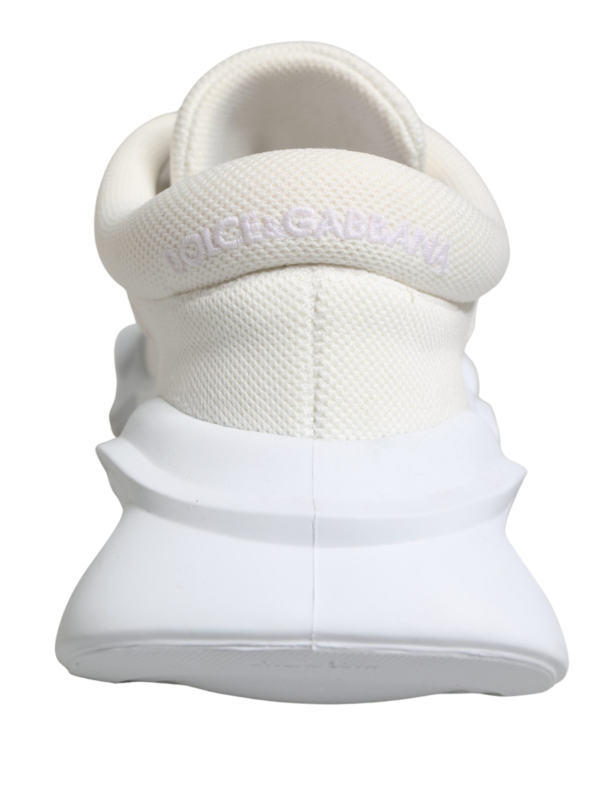 Dolce & Gabbana Witte Slip-On Wave Lage Sneakers Schoenen