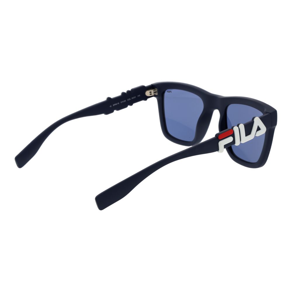 Fila blauwe plastic zonnebril