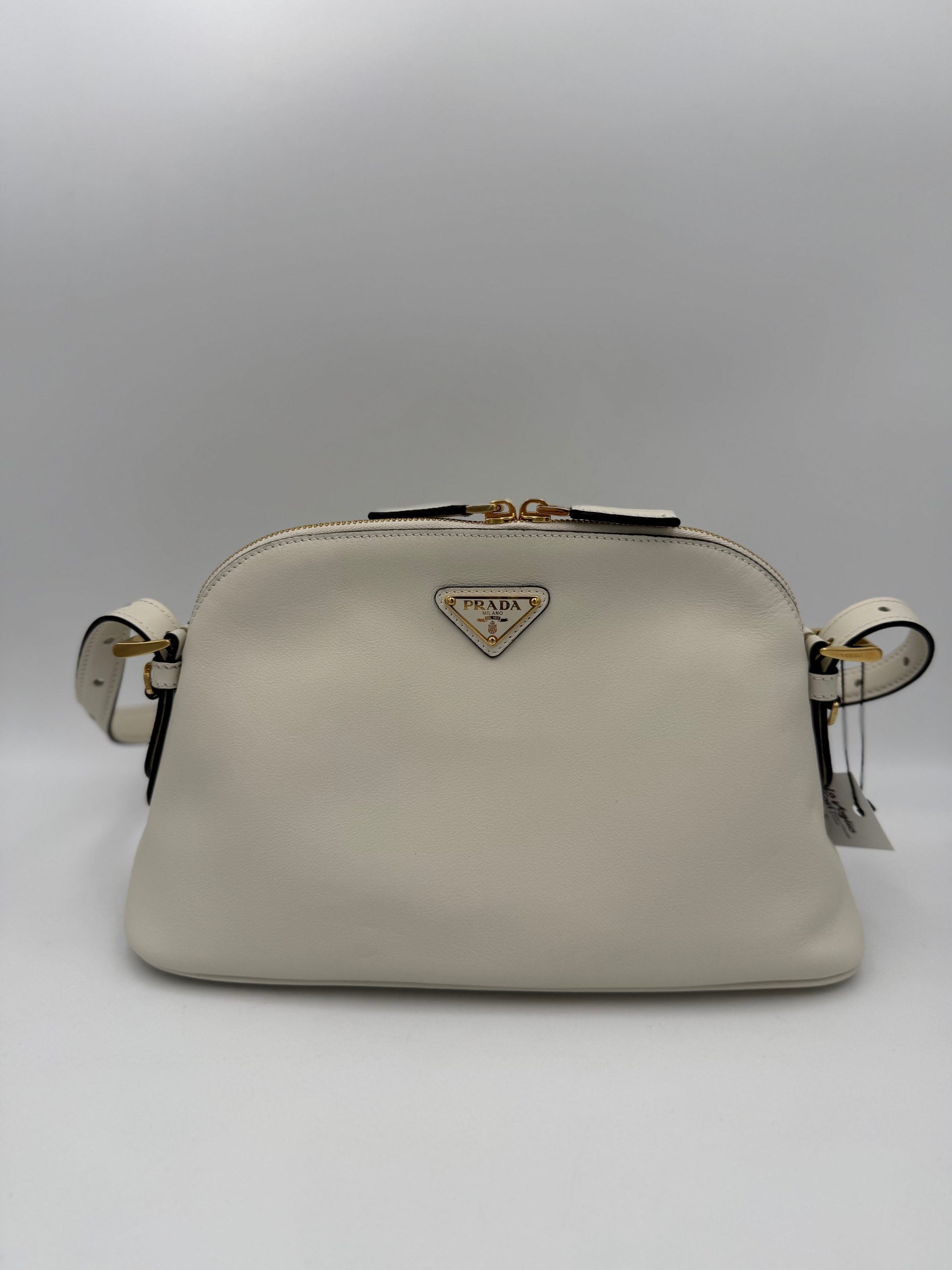 Prada PRADA Bauletto BOWLING Leather Handbag