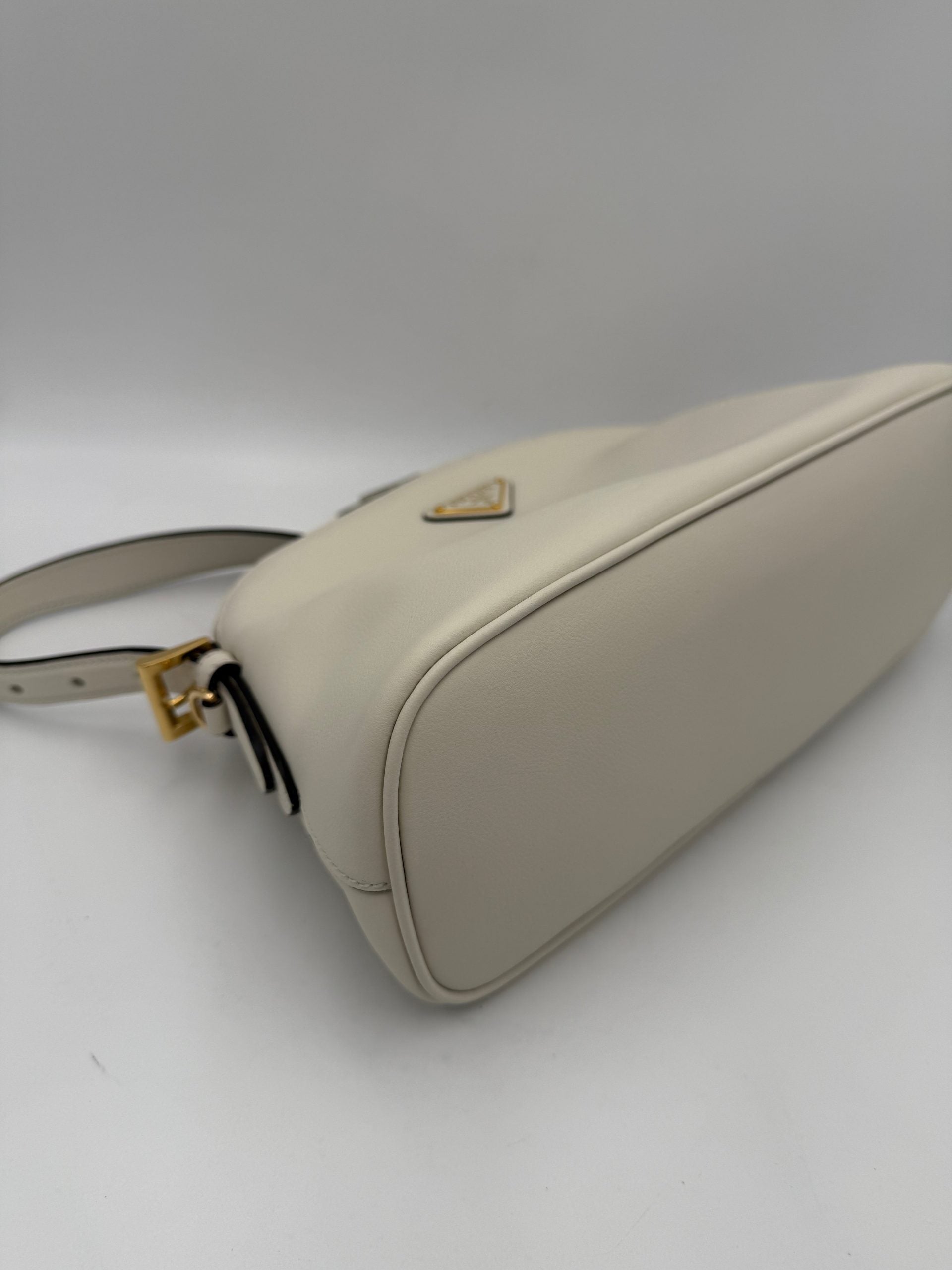 Prada PRADA Bauletto BOWLING Leather Handbag