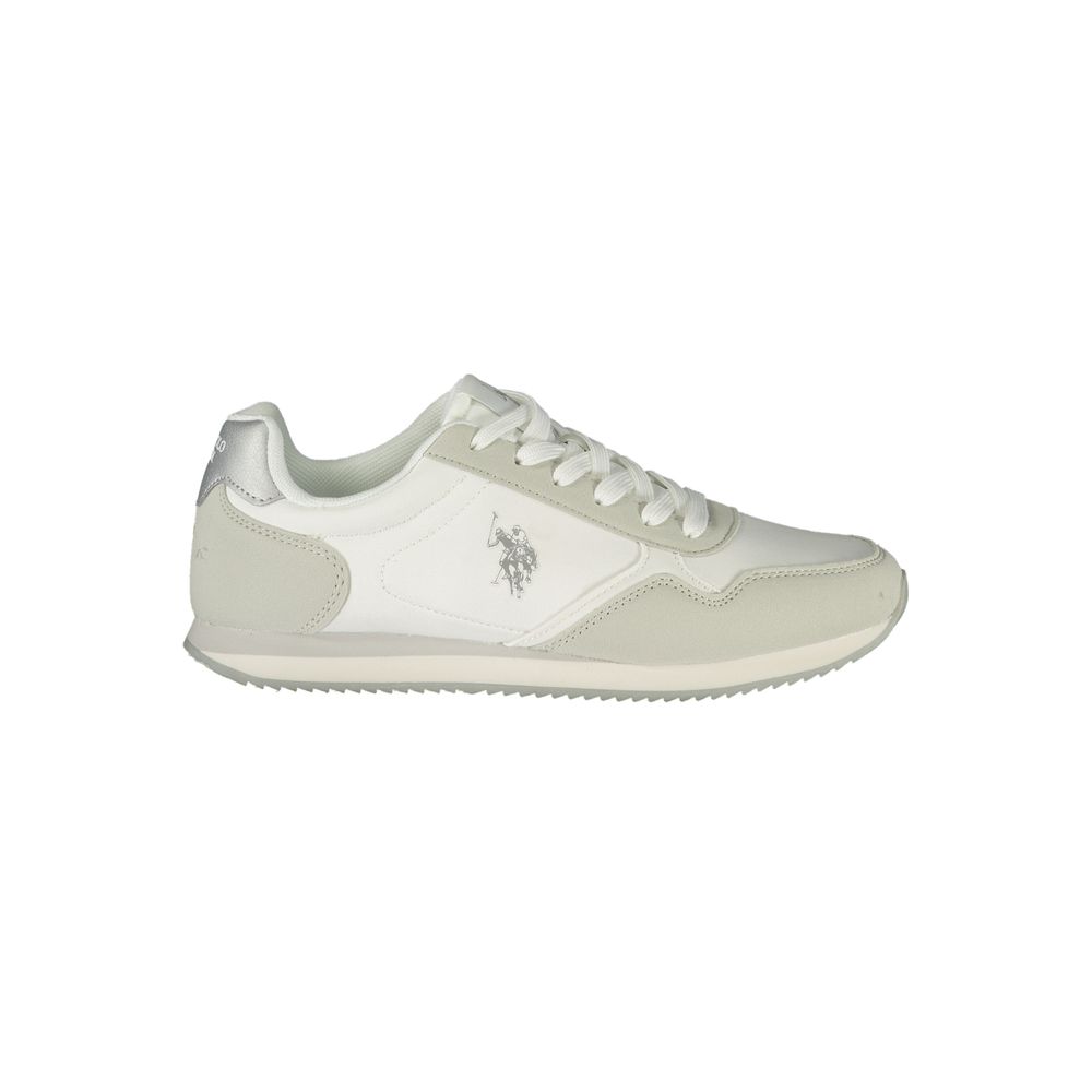 U.S. POLO ASSN. Witte polyurethaan damessneaker