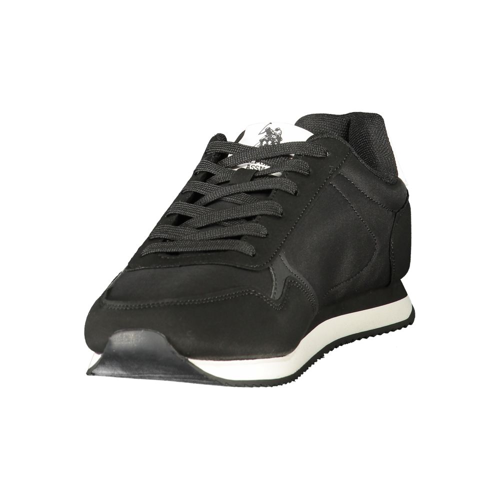 U.S. POLO ASSN. Zwarte Polyurethaan Herensneaker