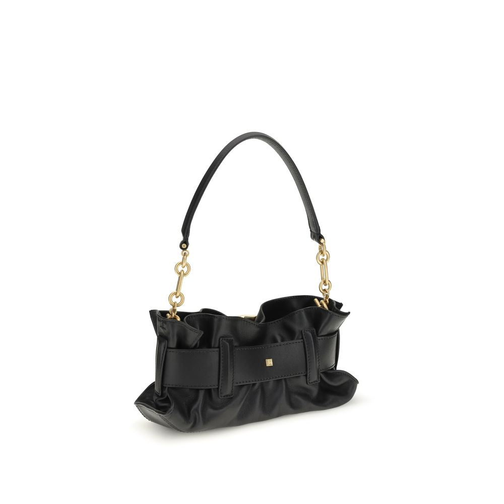 Sac à bandoulière Balmain en cuir de veau noir Bos Taurus