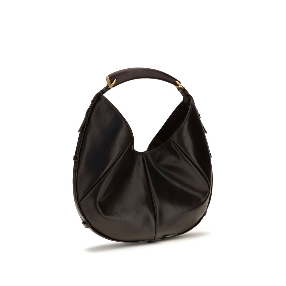 Saint Laurent Bruine Kalfsleren Bos Taurus Schoudertas