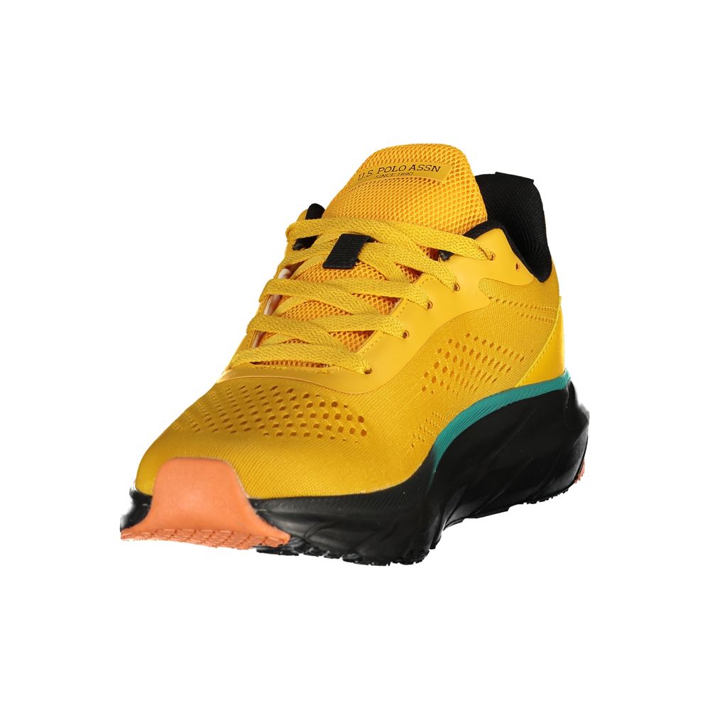U.S. POLO ASSN. Gele polyester sneaker voor heren