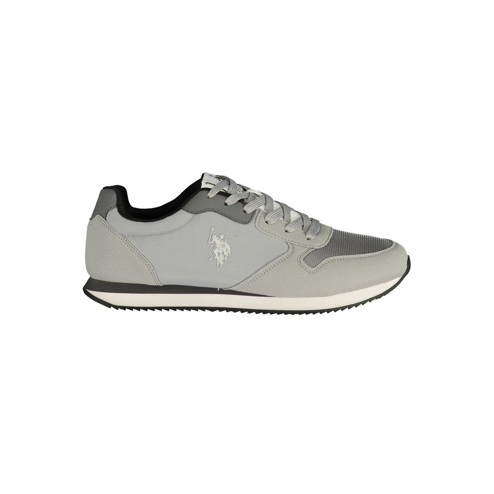 U.S. POLO ASSN. Donkergrijze polyurethaan herensneaker