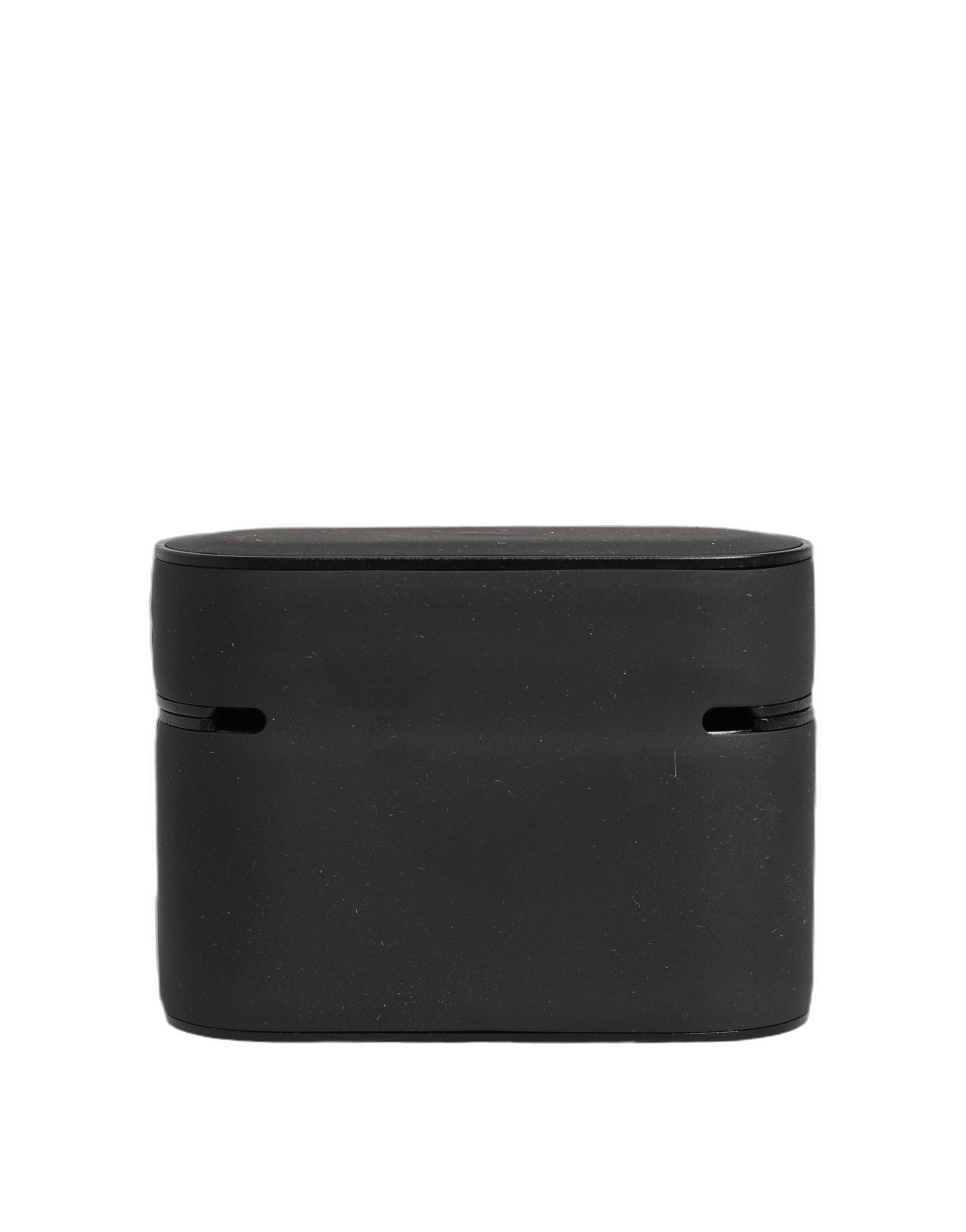 Dolce & Gabbana Etui Zwart PVC Reliëflogo Flip Houder Dames Airpods