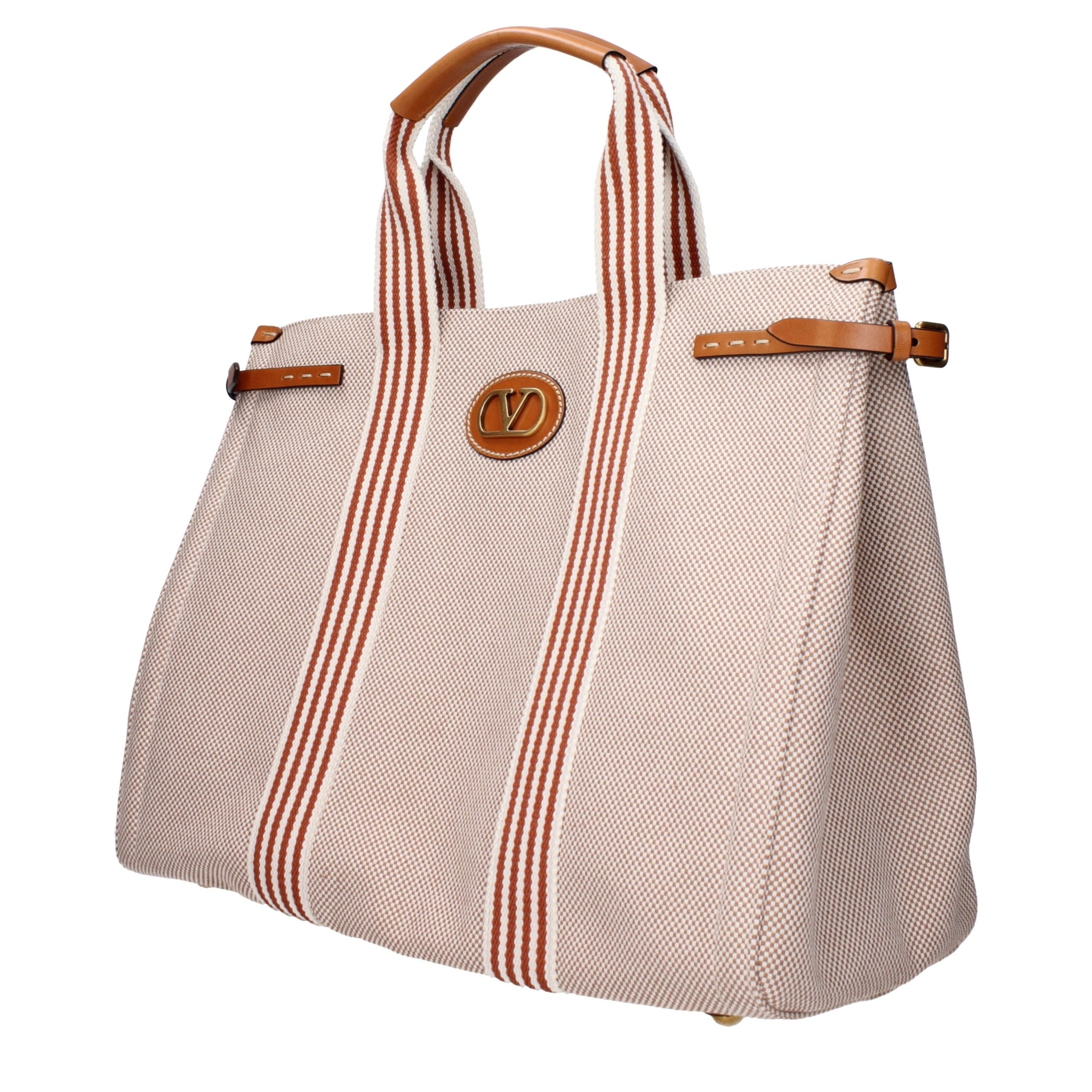 Valentino Garavani Beige Stoffen Handtas