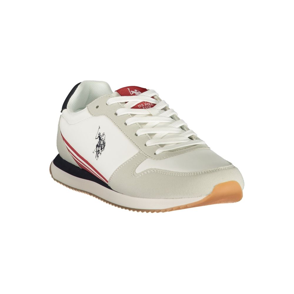 U.S. POLO ASSN. Witte polyurethaan herensneaker