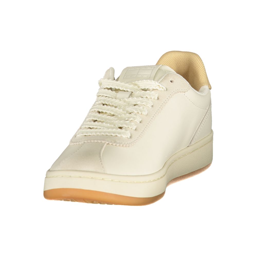 Tommy Hilfiger Beige Polyurethane Women's Sneaker
