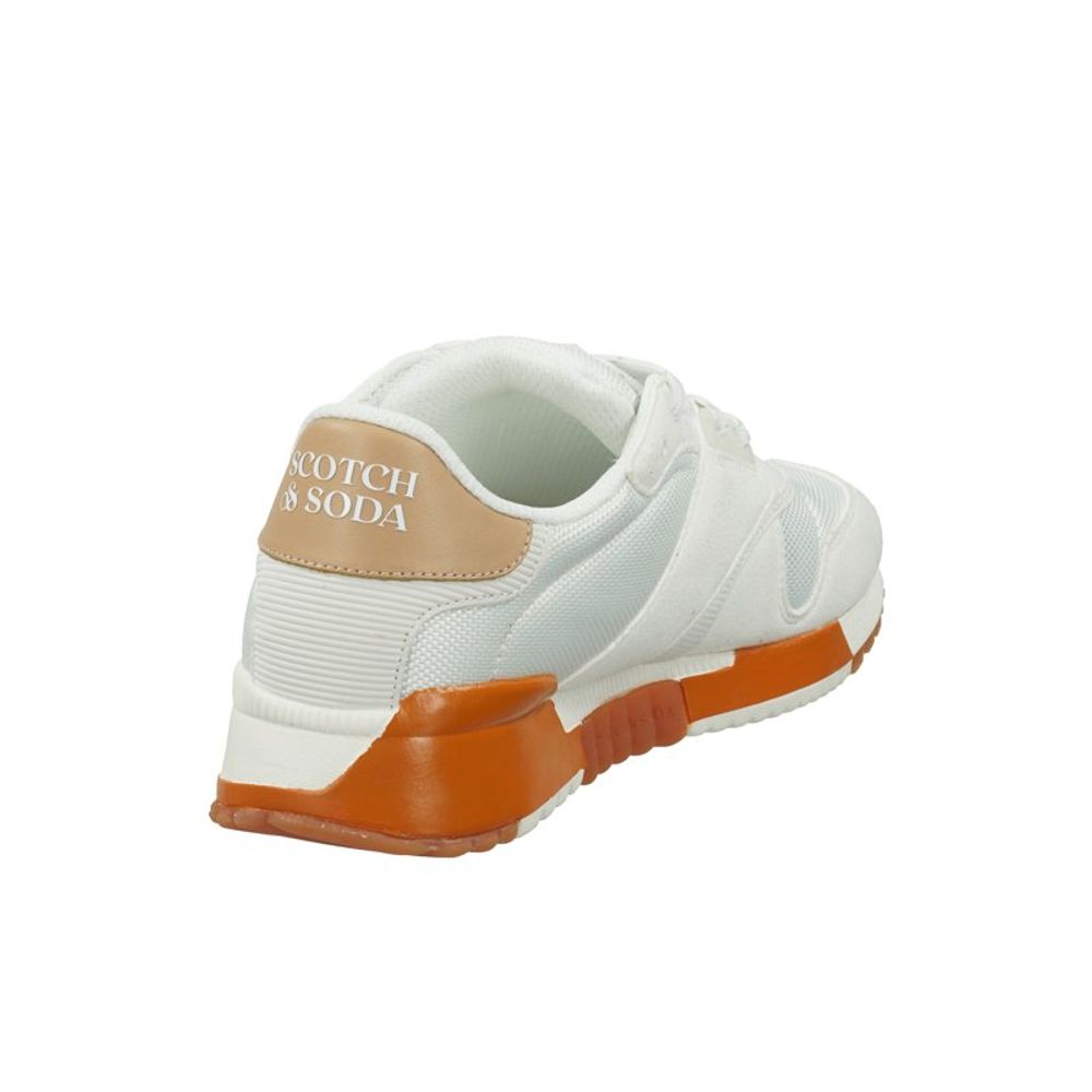 Scotch & Soda witte leren sportieve sneakers