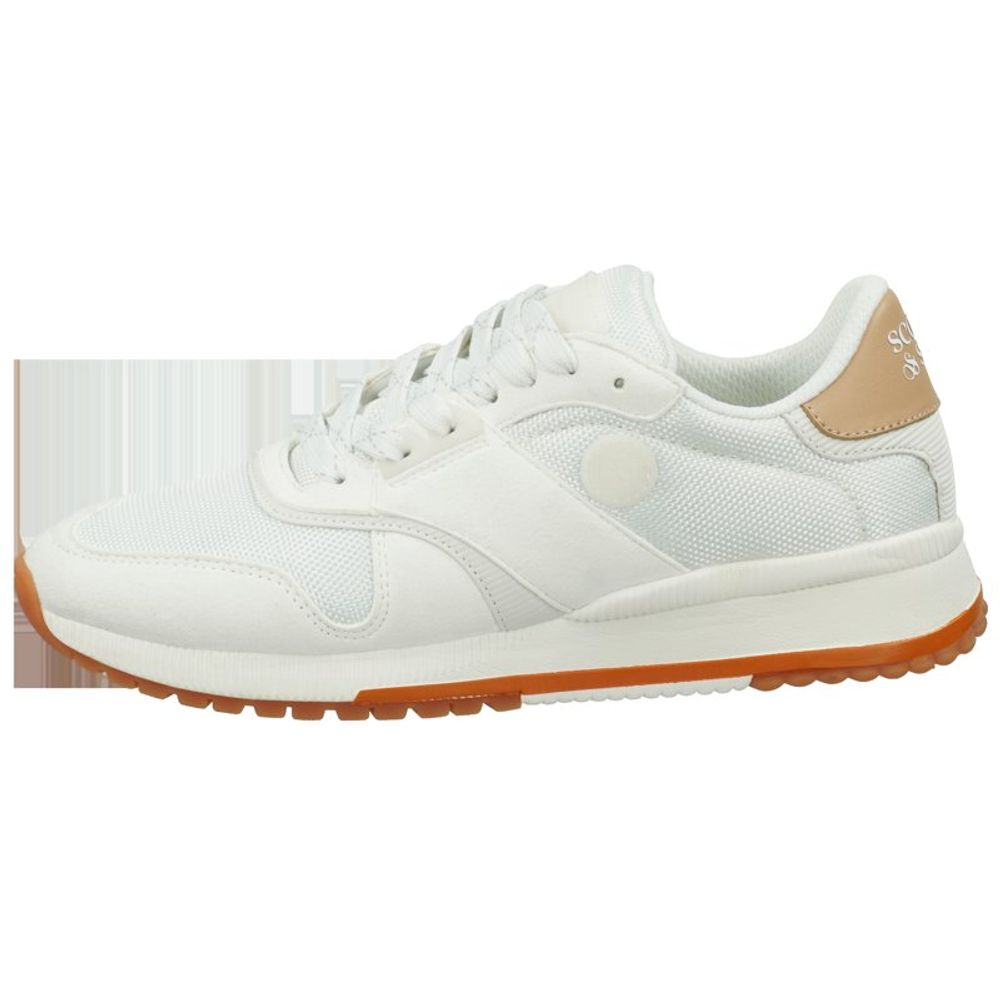 Scotch & Soda witte leren sportieve sneakers