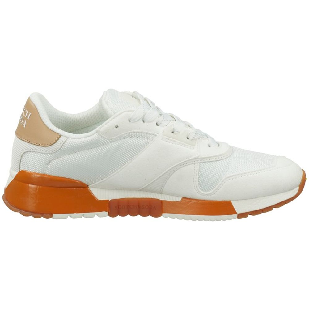 Scotch & Soda witte leren sportieve sneakers