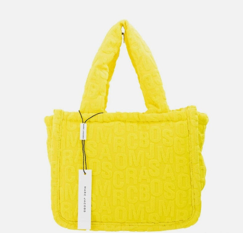 Marc Jacobs The Monogram Terry Tote Small Golden Kiwi Shoulder Bag