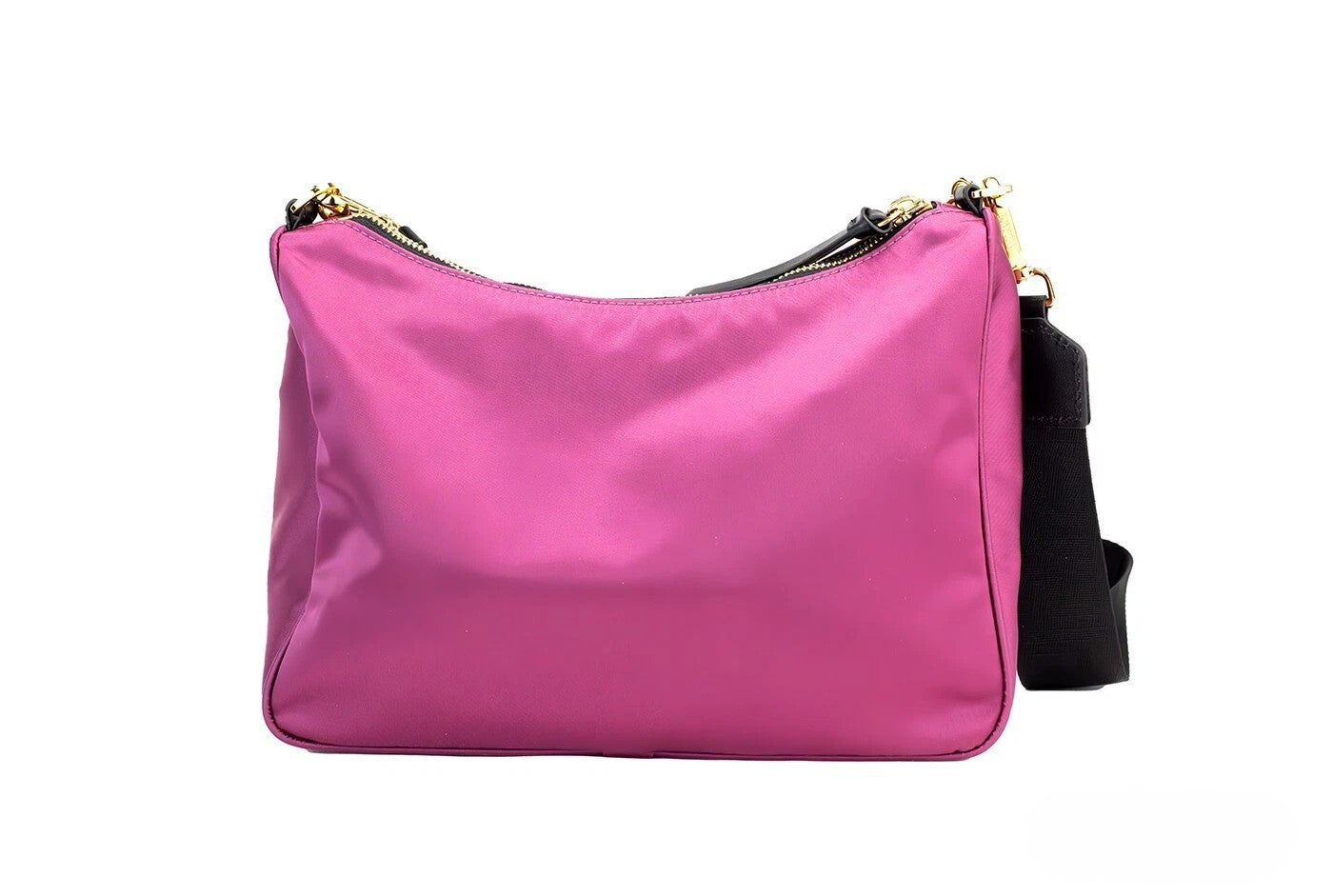 Versace Small Dahlia Nylon Fabric Medusa Pendant Crossbody Shoulder Bag