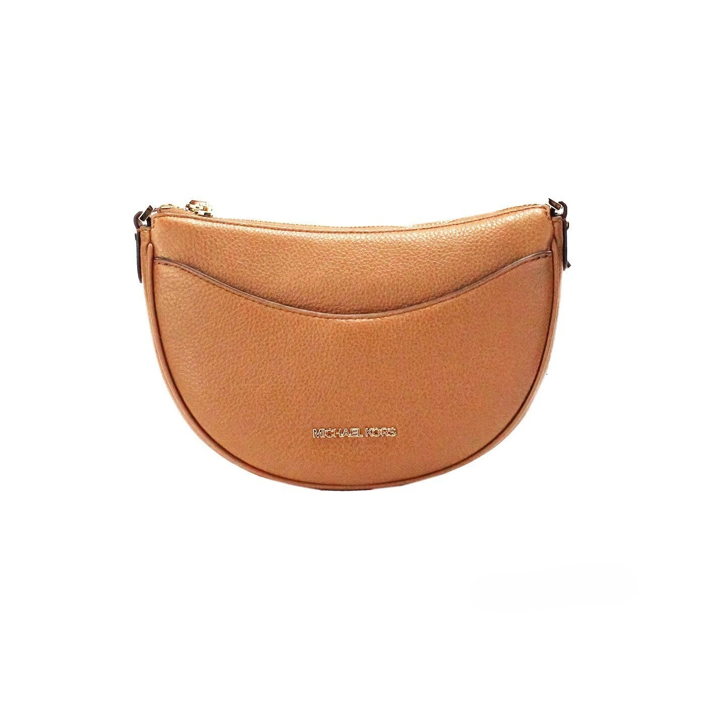 Michael Kors Dover Kleine Koffer Halvemaan Crossbodytas van generfd leer