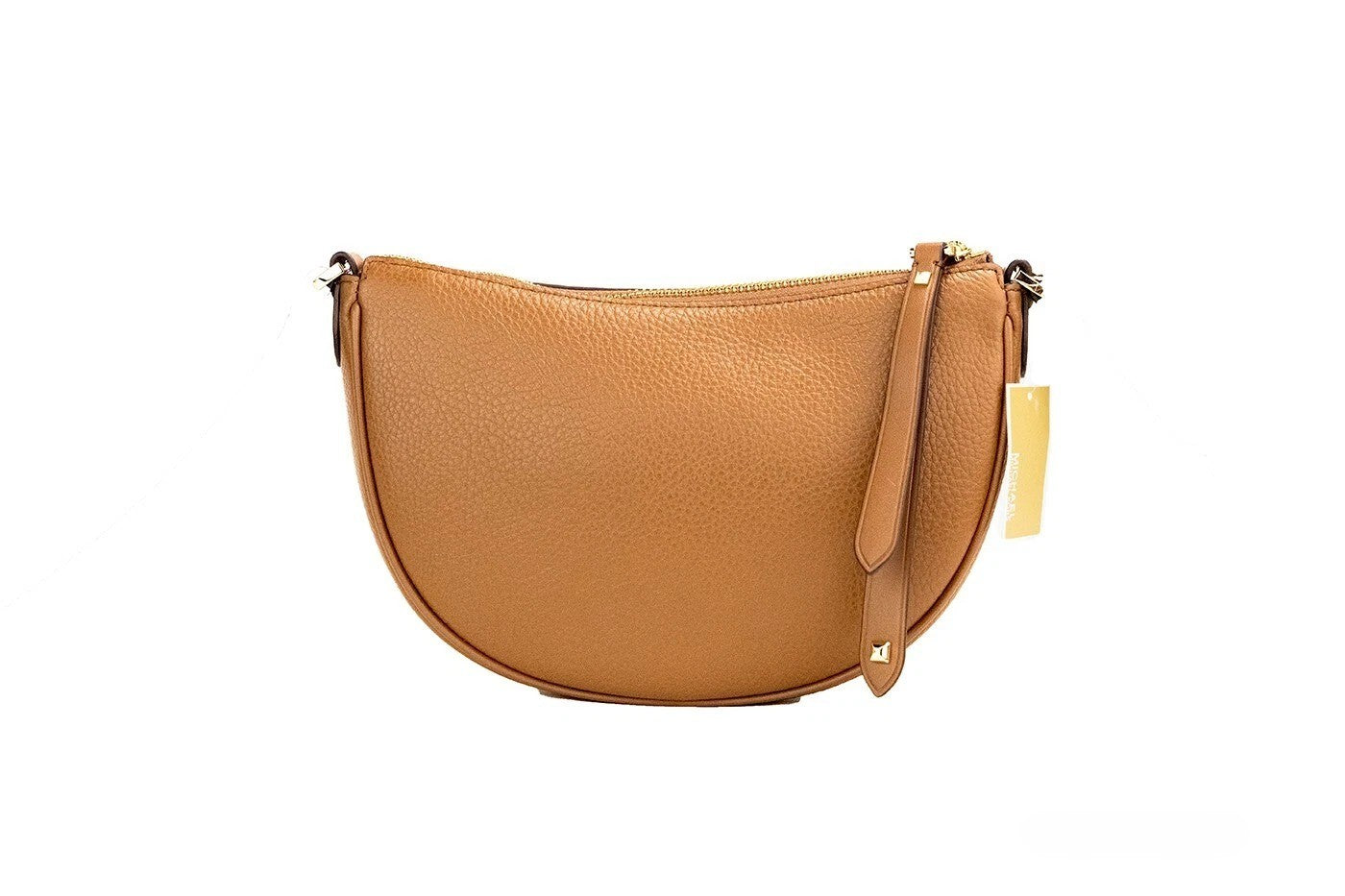 Michael Kors Dover Kleine Koffer Halvemaan Crossbodytas van generfd leer