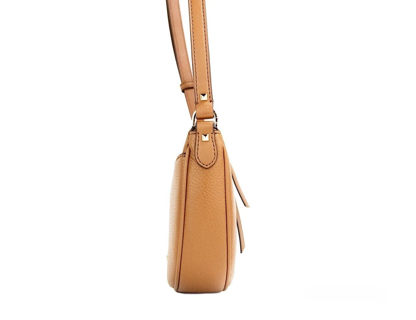 Michael Kors Dover Kleine Koffer Halvemaan Crossbodytas van generfd leer