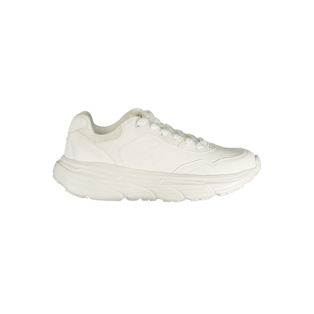U.S. POLO ASSN. Witte polyurethaan sneaker voor dames