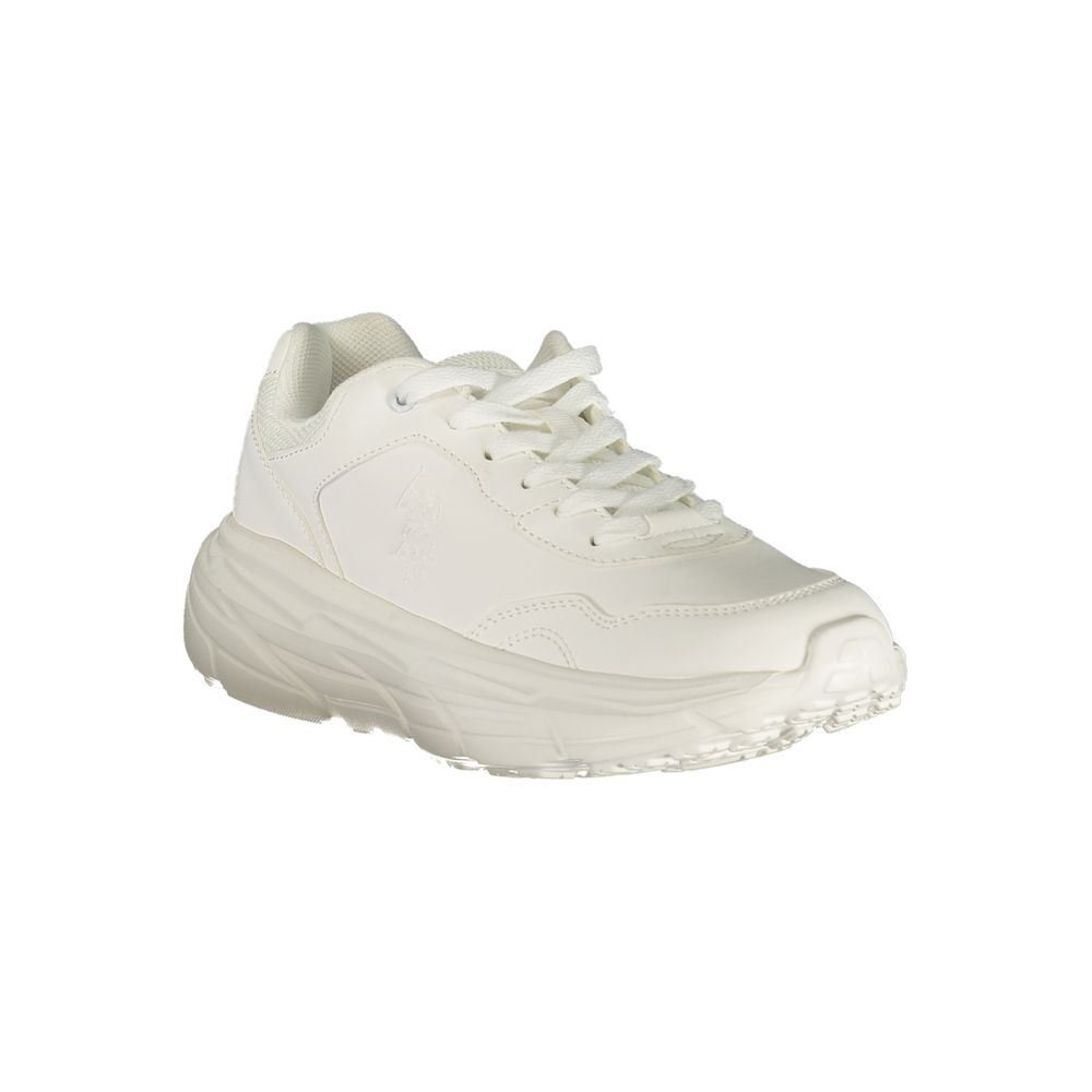 U.S. POLO ASSN. Witte polyurethaan sneaker voor dames