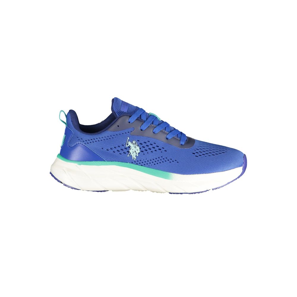 U.S. POLO ASSN. Blauwe polyurethaan sneakers voor heren