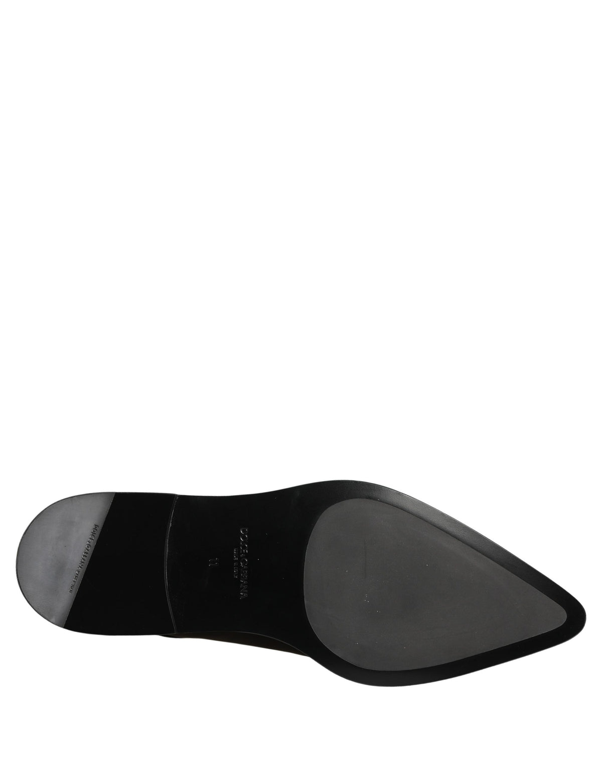 Dolce & Gabbana Black Leather Men's Derby Dress Formal Shoes