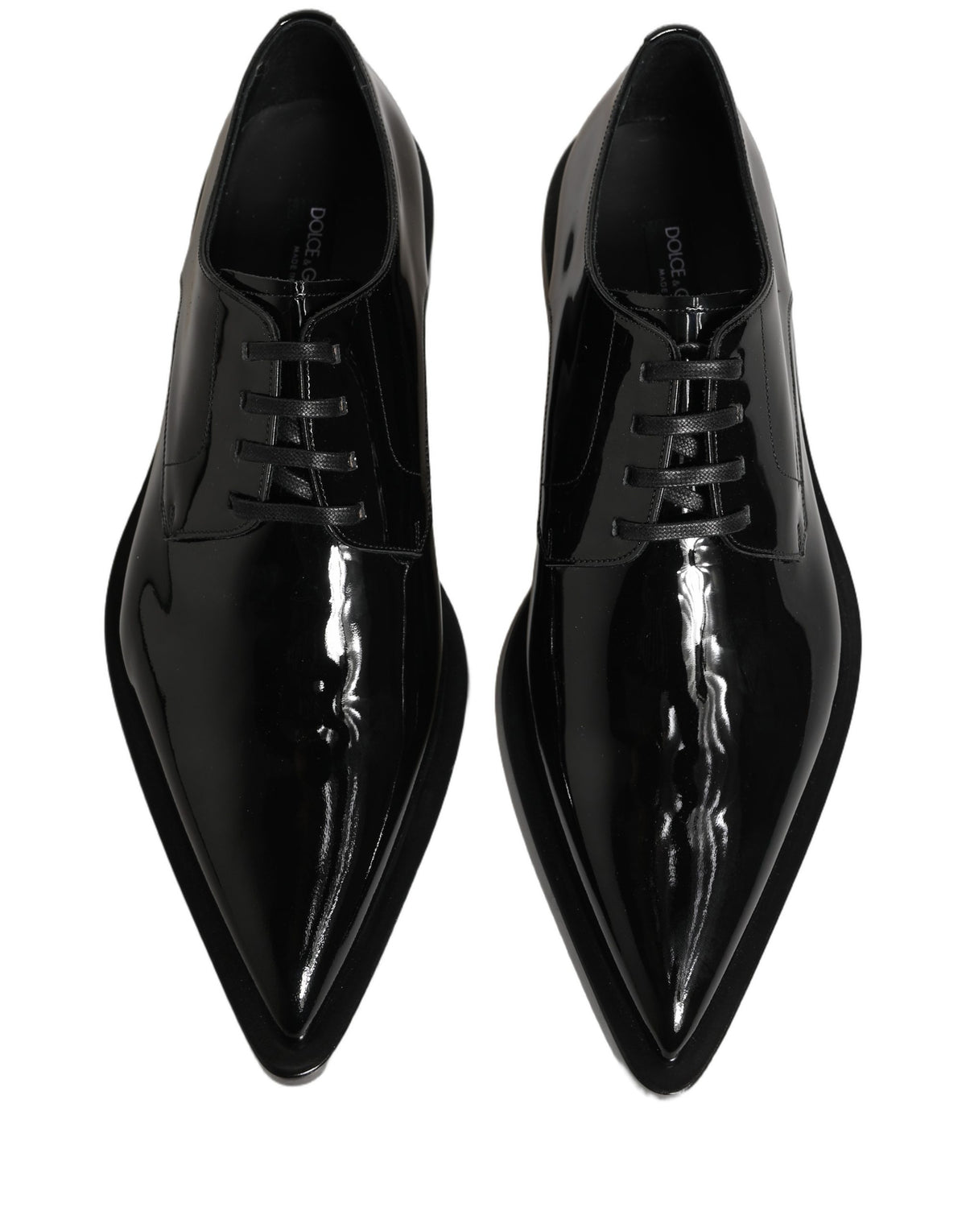 Dolce & Gabbana Black Leather Men's Derby Dress Formal Shoes