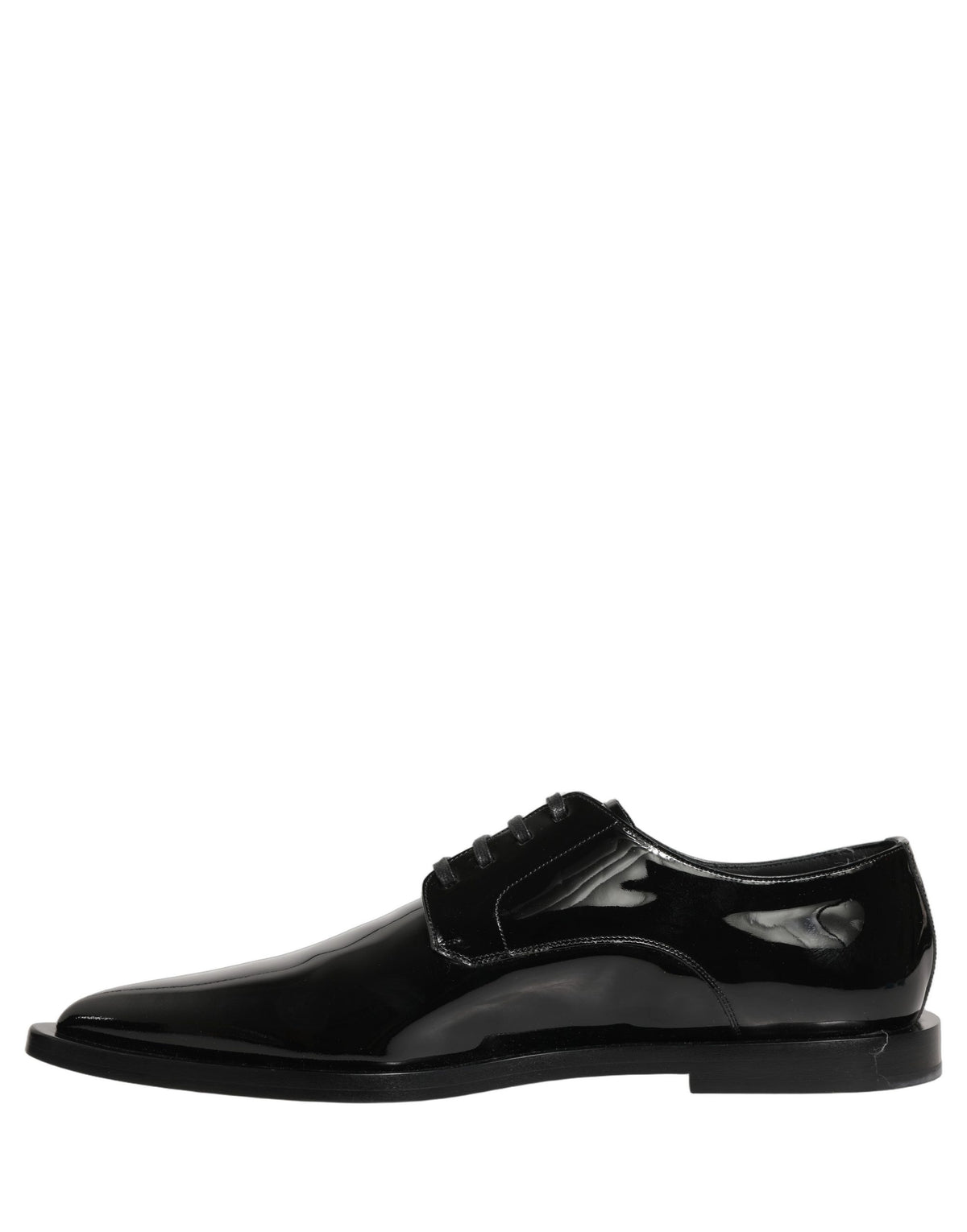 Dolce & Gabbana Black Leather Men's Derby Dress Formal Shoes
