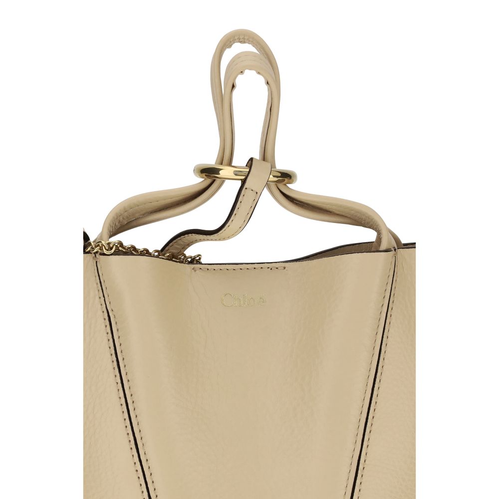 Chloé Schoudertas van kalfsleer beige Bos Taurus